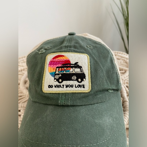 Do What You Love VW Bus Trucker Hat - Picture 2 of 4